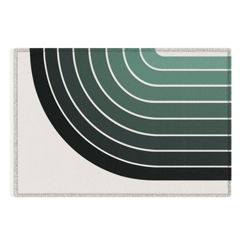 Colour Poems Gradient Arch Green Outdoor Rug