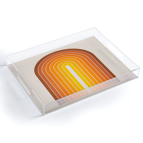 Colour Poems Gradient Arch Sunset Acrylic Tray