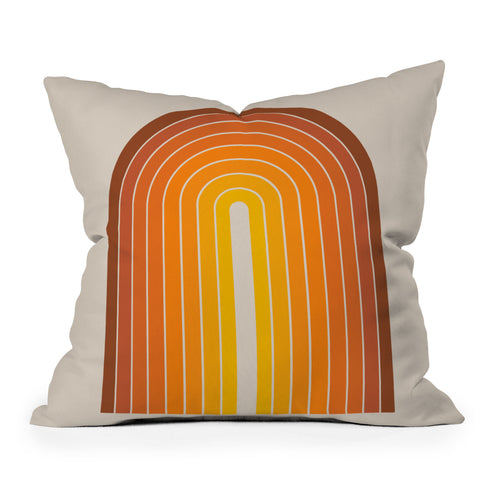 Colour Poems Gradient Arch Sunset Outdoor Throw Pillow