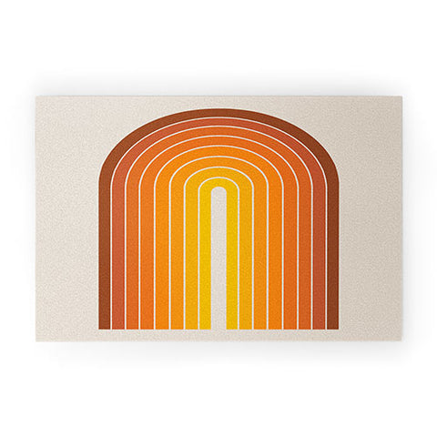 Colour Poems Gradient Arch Sunset Welcome Mat