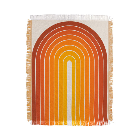 Colour Poems Gradient Arch Sunset Throw Blanket
