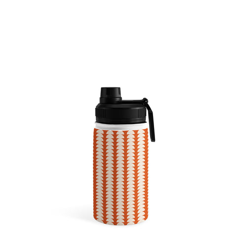 Colour Poems Maude Pattern Vintage Orange Water Bottle