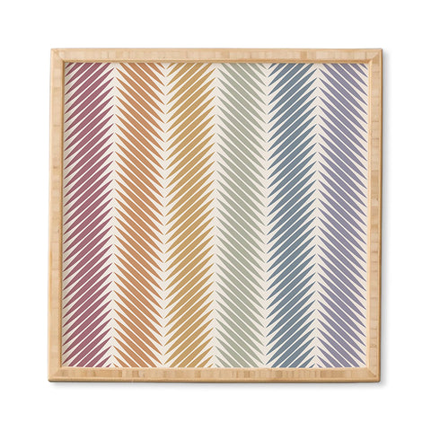 Colour Poems Palm Leaf Pattern LXIV Framed Wall Art Havenly