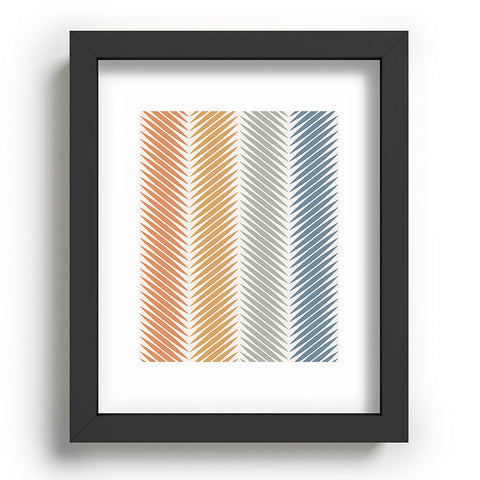 Colour Poems Palm Leaf Pattern LXIV Recessed Framing Rectangle