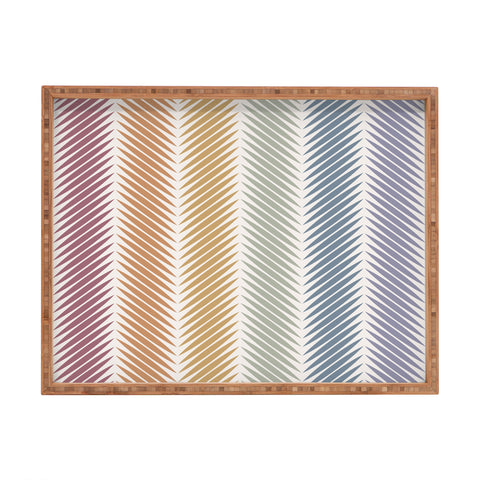 Colour Poems Palm Leaf Pattern LXIV Rectangular Tray