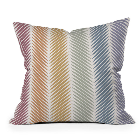 Colour Poems Palm Leaf Pattern LXIV Outdoor Throw Pillow Havenly