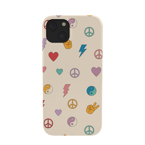 Cuss Yeah Designs Groovy Peace and Love Phone Case