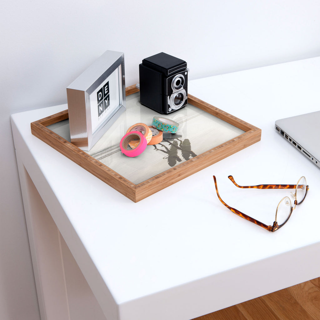 minimalist desk white