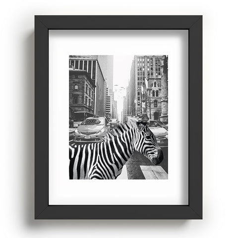 Dagmar Pels Zebra in New York City Recessed Framing Rectangle