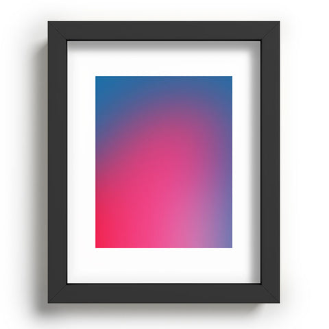 Daily Regina Designs Glowy Blue And Pink Gradient Recessed Framing Rectangle