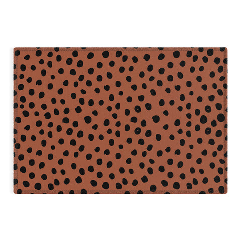 Daily Regina Designs Leopard Print Rust Animal Print Outdoor Rug