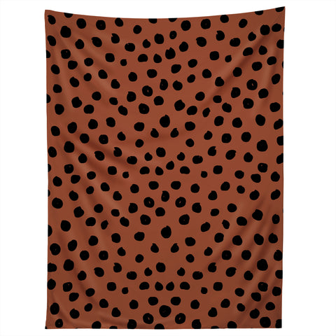 Daily Regina Designs Leopard Print Rust Animal Print Tapestry