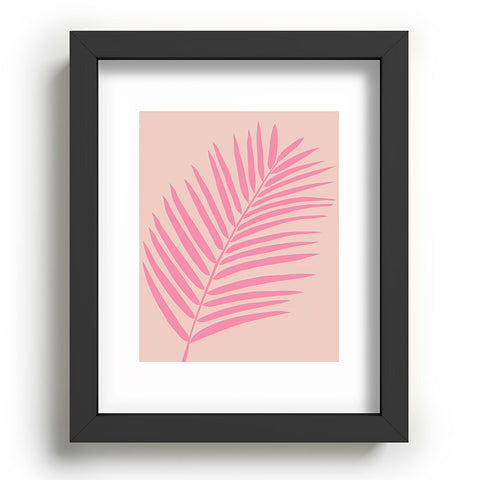 Daily Regina Designs Pink And Blush Palm Leaf Recessed Framing Rectangle