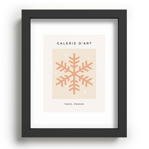 Daily Regina Designs Snowflake Boho Christmas Decor Recessed Framing Rectangle