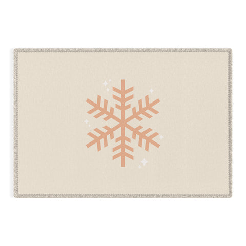 Daily Regina Designs Snowflake Boho Christmas Decor Outdoor Rug