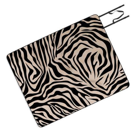 Daily Regina Designs Zebra Print Zebra Stripes Wild Picnic Blanket