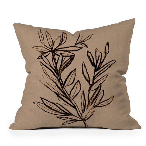 Dan Hobday Art Seedling Outdoor Throw Pillow