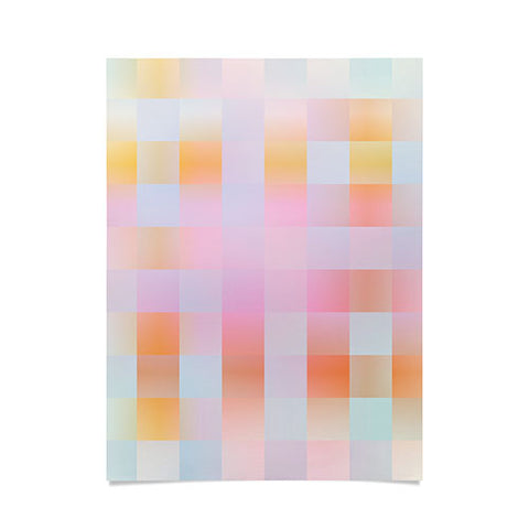 DESIGN d´annick Blurred Plaid Poster