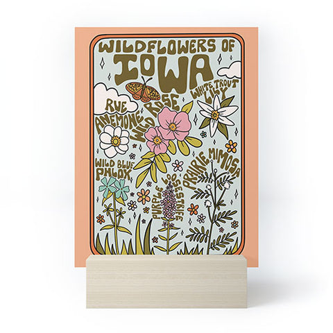 Doodle By Meg Iowa Wildflowers Mini Art Print