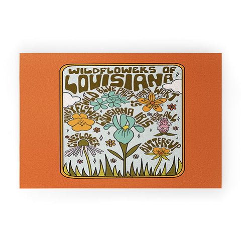 Doodle By Meg Louisiana Wildflowers Welcome Mat