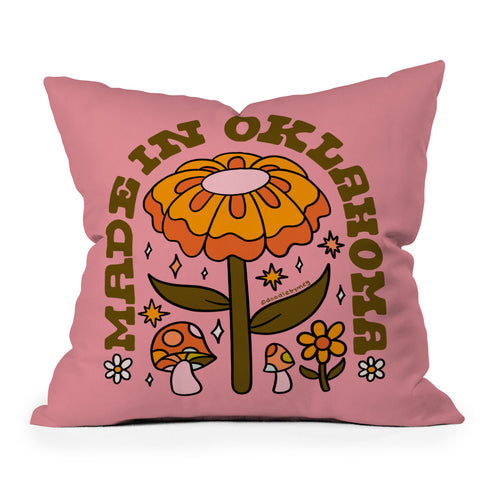 Doodle By Meg Made In Oklahoma Throw Pillow