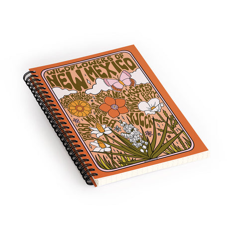 Doodle By Meg New Mexico Wildflowers Spiral Notebook