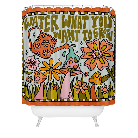 Doodle By Meg Water What You Want to Grow Shower Curtain