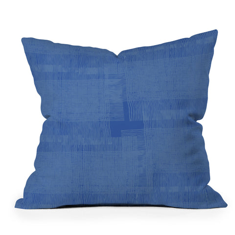 DorcasCreates Blue on Blue I Throw Pillow