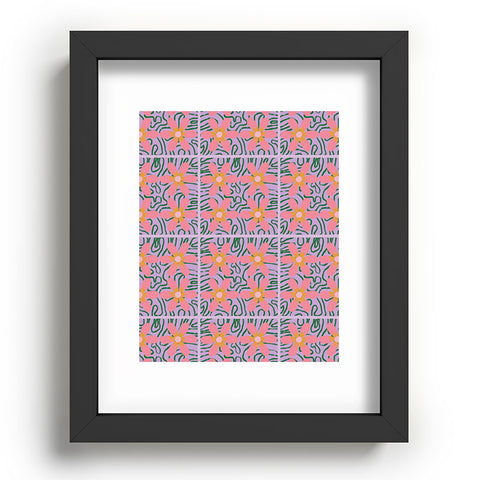 DorcasCreates Psychedelic Daisies Recessed Framing Rectangle
