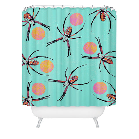 Elisabeth Fredriksson Spiders 3 v2 Shower Curtain