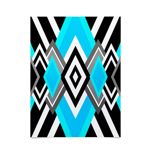 Elisabeth Fredriksson Turquoise And Black Poster