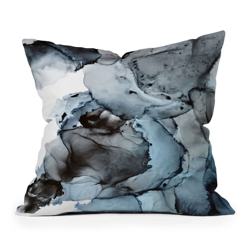 Elizabeth Karlson Smoke Show Abstract Outdoor Throw Pillow