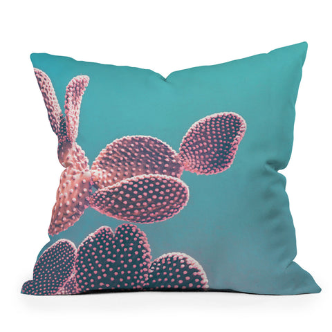 Emanuela Carratoni Candy Cactus Outdoor Throw Pillow