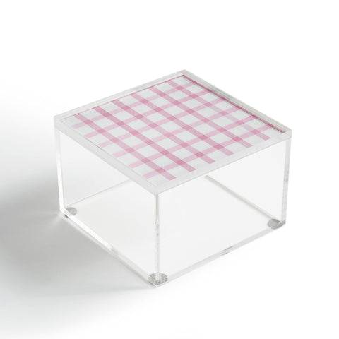 Emanuela Carratoni Checkered Watercolor Acrylic Box