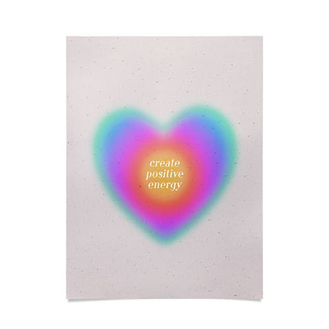 Emanuela Carratoni Create Positive Energy Poster