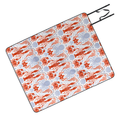 Emanuela Carratoni Crustacean Symphony Picnic Blanket