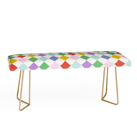 Emanuela Carratoni Funky Geometric Theme Bench