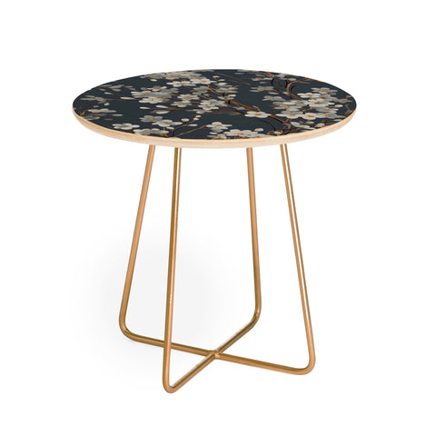 Emanuela Carratoni Moody Flowers Round Side Table