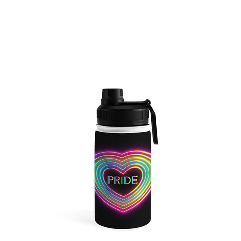 Emanuela Carratoni Neon Pride Heart Water Bottle