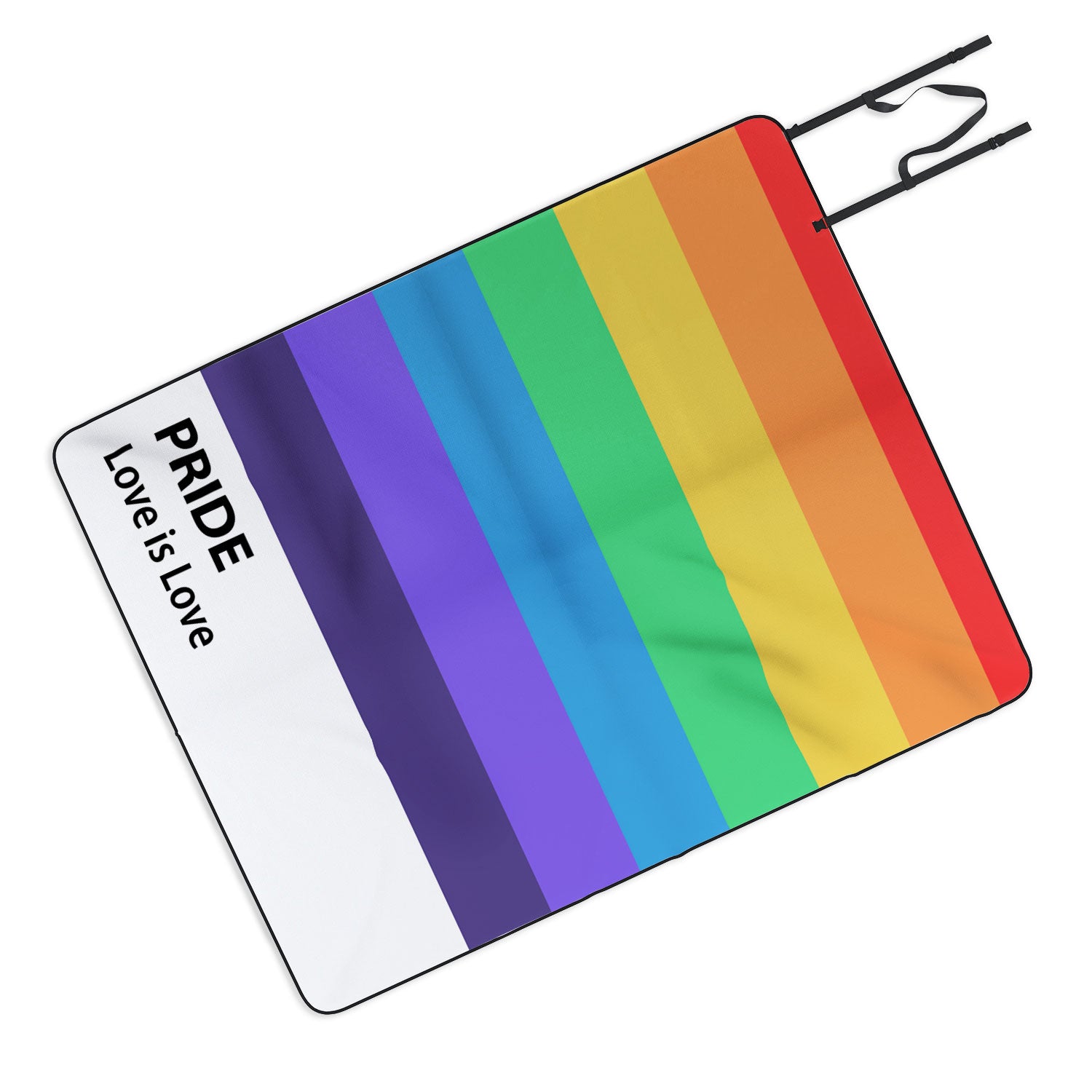 Pride Rainbow Flag Picnic Blanket Emanuela Carratoni