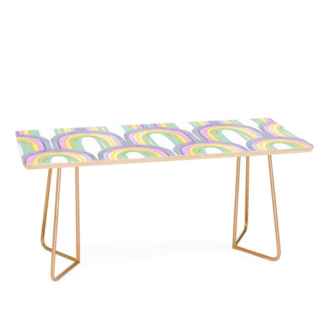 Emanuela Carratoni Rainbow Pastel Theme Coffee Table