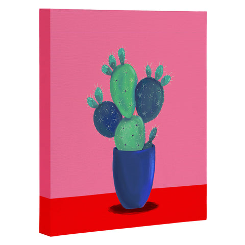 Emanuela Carratoni Summer Cactus Art Canvas