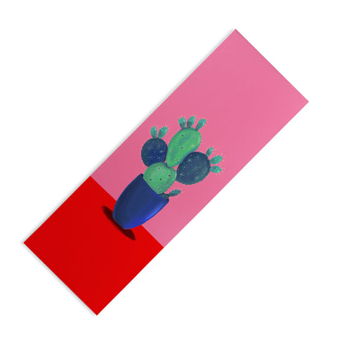 Emanuela Carratoni Summer Cactus Yoga Mat