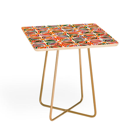 evamatise Abstract Flowers Summer Holiday Side Table