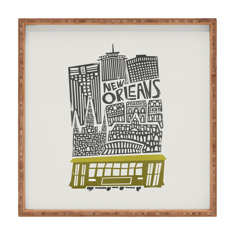 Fox And Velvet New Orleans City Cityscape Square Tray