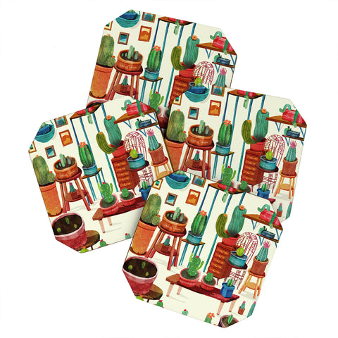 Francisco Fonseca big cactus room Coaster Set