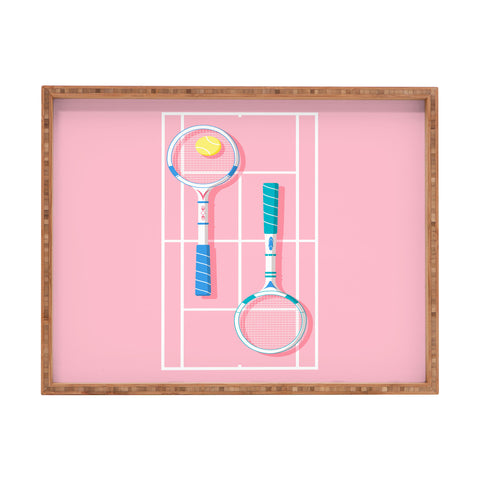 Gabriela Simon Retro Tennis Rectangular Tray