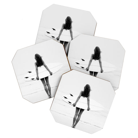 Gal Design Surf Girl Coaster Set