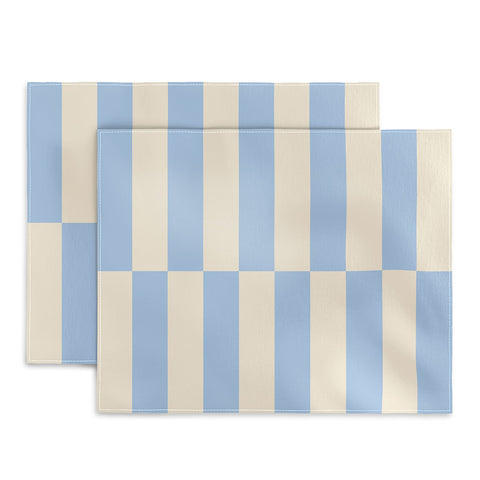 Galaxy Eyes Strippy Baby Blue Placemat
