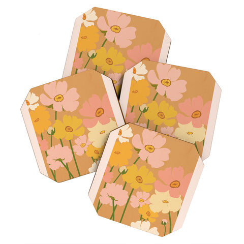 Gale Switzer Flower Market Ranunculus 1 Coaster Set